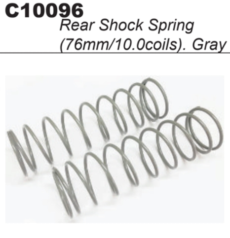 MY1 Rear Shock Sping (Gray/76mm/10.0coils)#C10096