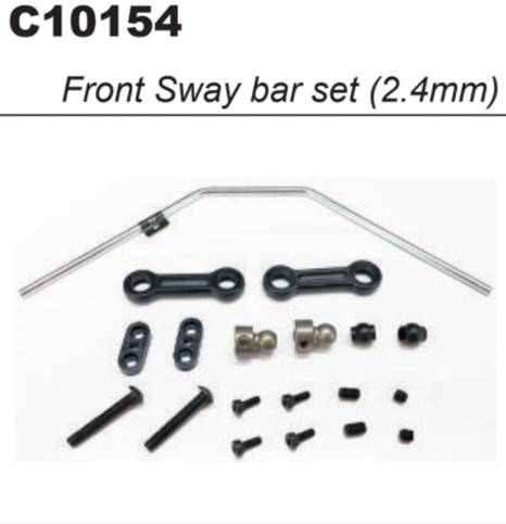 MY1 Front Swaybar &amp; Parts Set 2.4mm (Basic)#C10154