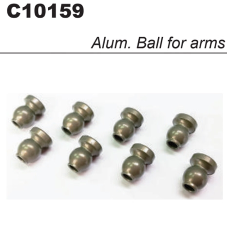 MY1 Aluminium Flage Ball 6.8*5.5*9.8mm (8)(Upper Rod)#C10159