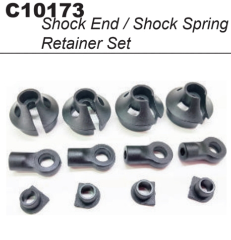 MY1 4mm Shaft Shock End &amp; Spring Retainer (4)#C10173