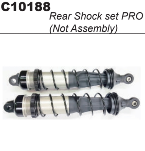 16mm Rear Aluminium Pro Shock Set+Spring MY1#C10188