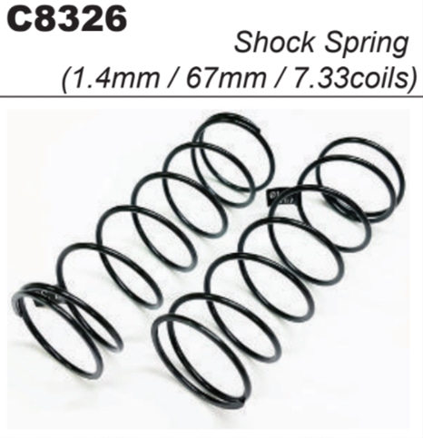 MY1 Front Shock Sping (1.4/67mm/7.33coils)#C8326