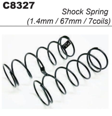 MY1 Front Shock Sping (1.4/67mm/7.00coils)#C8327