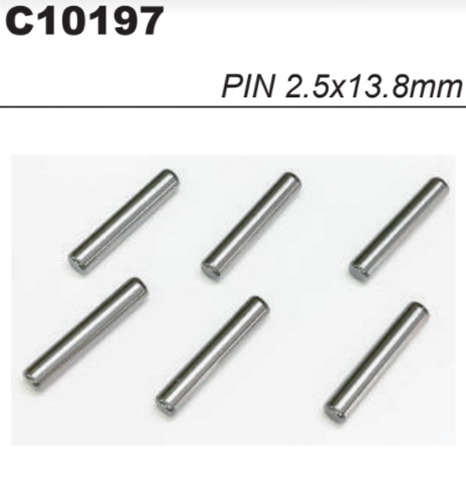 Pin 2.5*13.8mm 6pcs#C10197