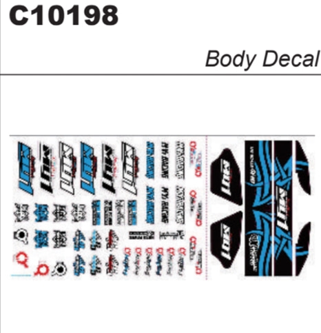 MY1 Engine Kit Body &amp; Wing Sticker#C10198