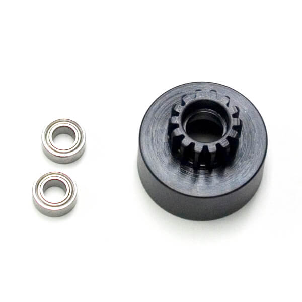 TKR4123 ? 1/8th Clutch Bell (hardened steel, Mod 1, 13t, w/bearings)