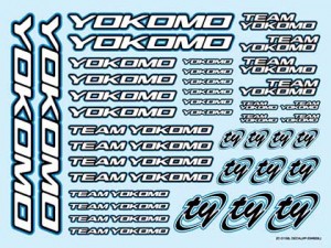 ZC-D15BL Team YOKOMO Logo Decal 2015 (BLUE)