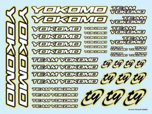 ZC-D15Y Team YOKOMO Logo Decal 2015 (YELLOW)