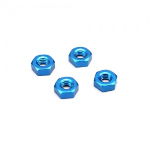 ZC-N3APB Aluminum Nut (Blue) 3mm