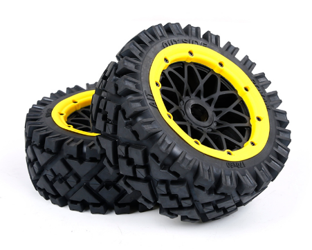 5B All-terrain mesh hub front wheel assembly (yellow edge)Constraints) #9511915