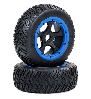 BHAHAHA 5T/5SC/5FT/5FT 3G BAT tire front wheel assembly 180*60 (blue border) #952914