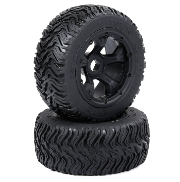 BHAHAHA 5T/5SC/5FT/5FT 3G highway tire rear wheel assembly 180*70 (black border) #952921