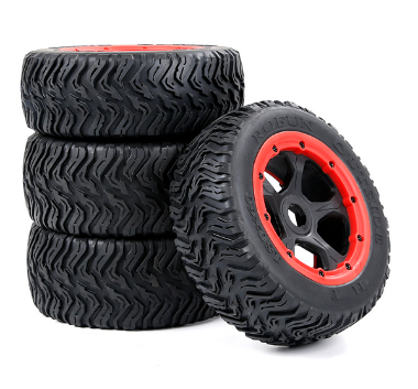 BHAHAA 5T/5SC/5FT/5FT Tire Assembly Full Drive (Red Border) #854842