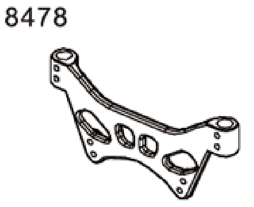 ZD Racing Front body stents  #8478