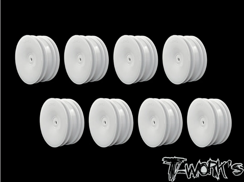 TWORKS TE-218-AW-8 2.2&quot; 12mm Hex Front Wheels ( For B6.1/6.2/RB5/RB6/RB7/YZ2/XB2 )